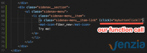 Calling a function from our button