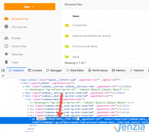 How to trace and debug Alfresco content app